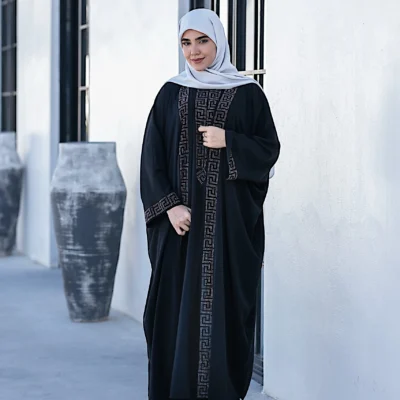 خرید عبای زنانه مشکی مجلسی با پارچه لطیف