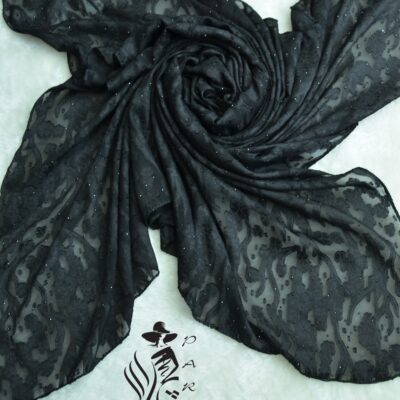 روسری مشکی مجلسی