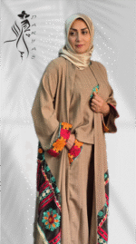 مانتو عبای سه تیکه مدل سوسن
