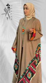 مانتو عبای سه تیکه مدل سوسن