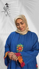 مانتو مجلسی گلدوزی شده مدل سوسن فروشگاه پریاس: درخشش بی‌بدیل در هر مهمانی!
