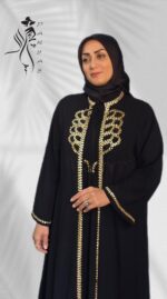 عبای مجلسی مشکی مدل ناریا فروشگاه پریاس: شکوه و زیبایی در پوششی اصیل و مدرن