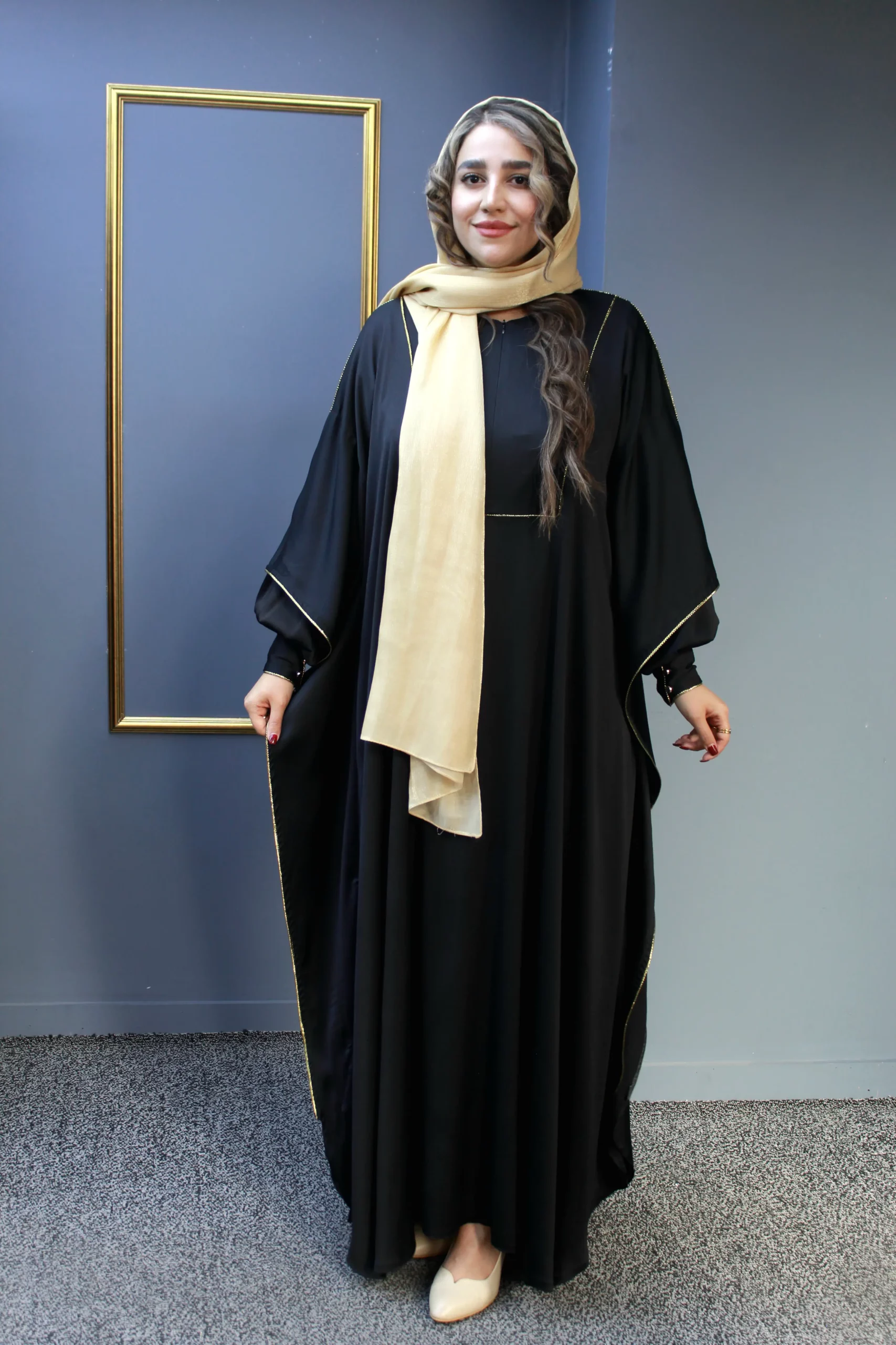 مانتو زنانه مشکی دلتا